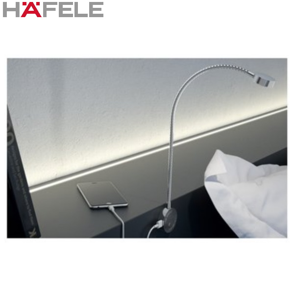 Lampada Led con stelo flessibile e stazione di ricarica USB – Falegnameria, Arredo su Misura in Legno